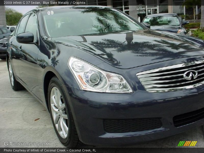 Blue Slate Metallic / Graphite 2009 Infiniti G 37 Sedan
