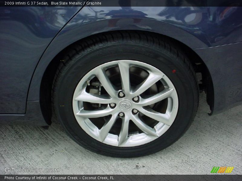 Blue Slate Metallic / Graphite 2009 Infiniti G 37 Sedan