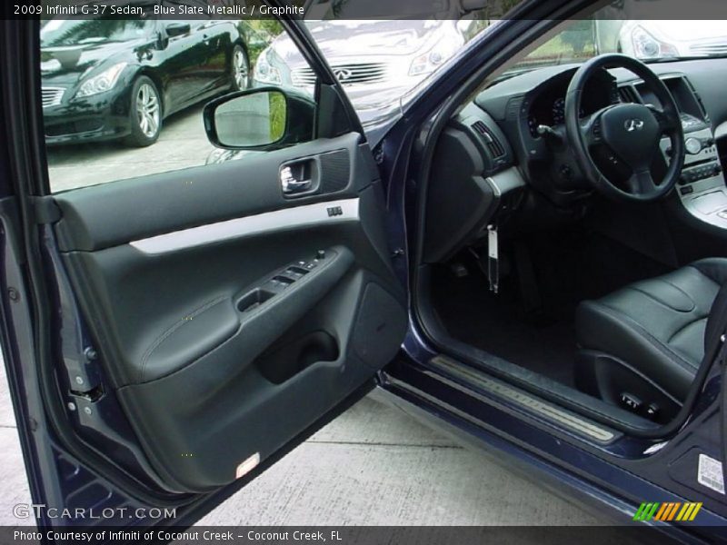 Blue Slate Metallic / Graphite 2009 Infiniti G 37 Sedan