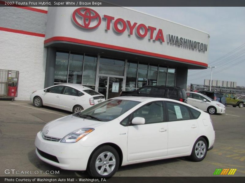 Super White / Bisque Beige 2007 Toyota Prius Hybrid