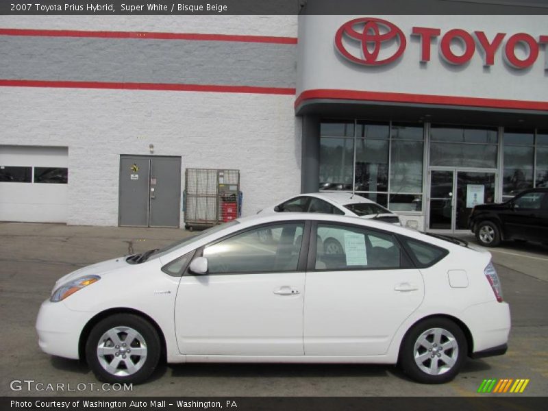 Super White / Bisque Beige 2007 Toyota Prius Hybrid