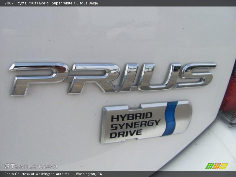 Super White / Bisque Beige 2007 Toyota Prius Hybrid