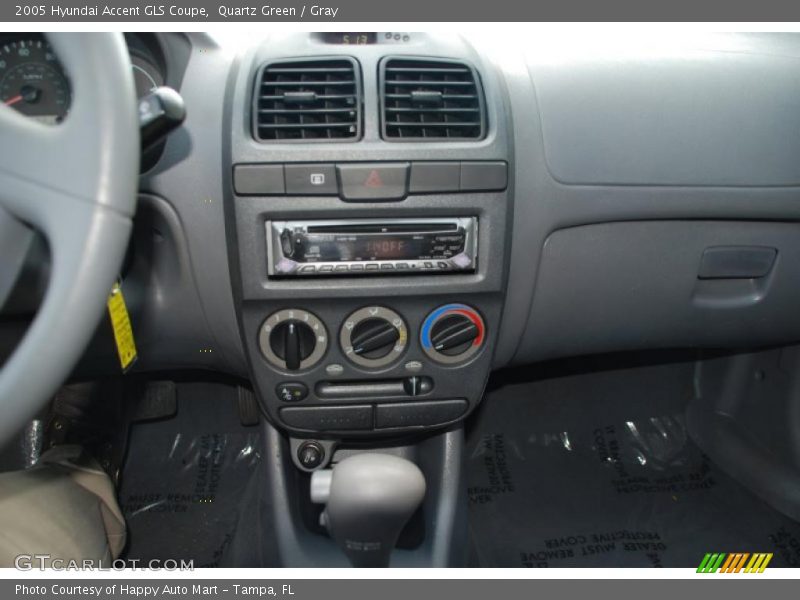 Quartz Green / Gray 2005 Hyundai Accent GLS Coupe