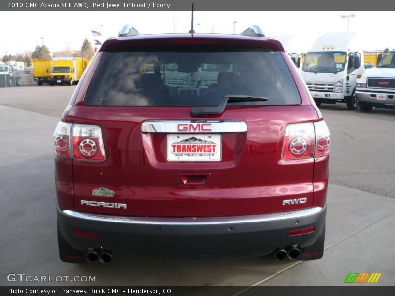 Red Jewel Tintcoat / Ebony 2010 GMC Acadia SLT AWD