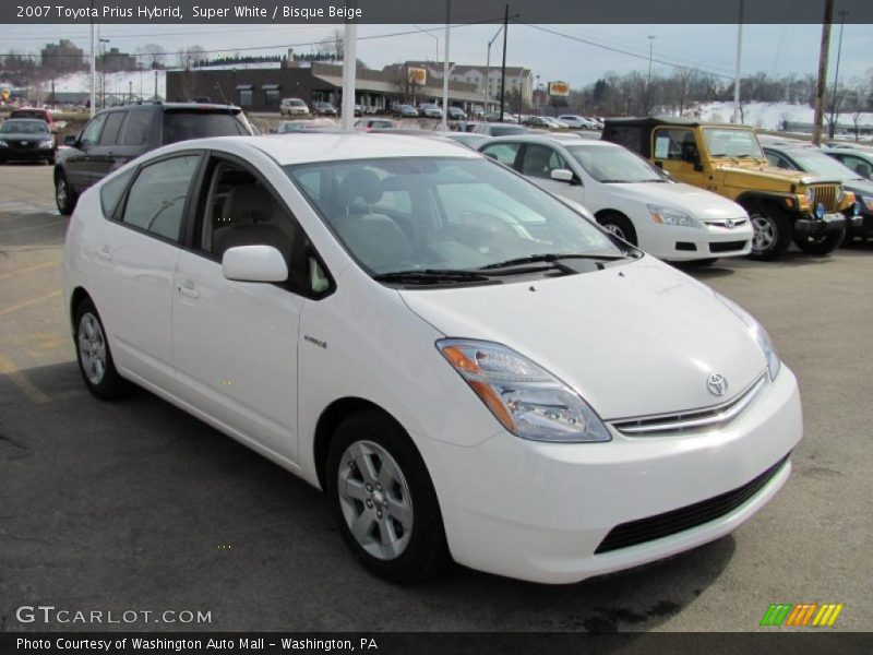 Super White / Bisque Beige 2007 Toyota Prius Hybrid