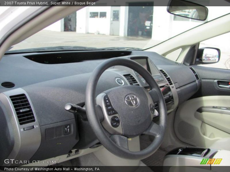 Super White / Bisque Beige 2007 Toyota Prius Hybrid