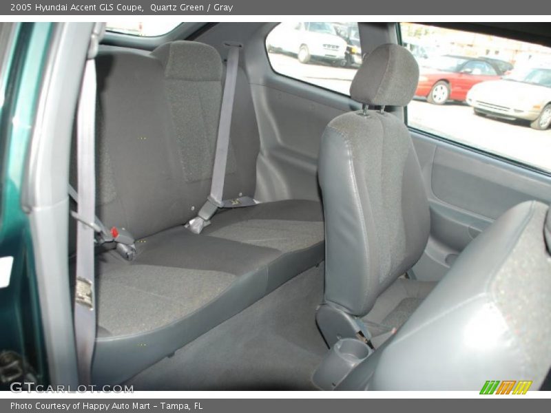 Quartz Green / Gray 2005 Hyundai Accent GLS Coupe