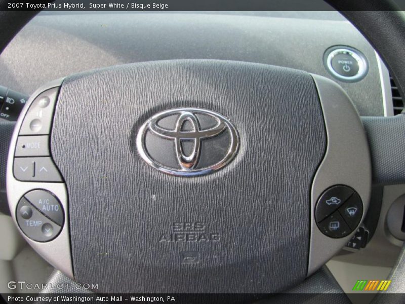 Super White / Bisque Beige 2007 Toyota Prius Hybrid