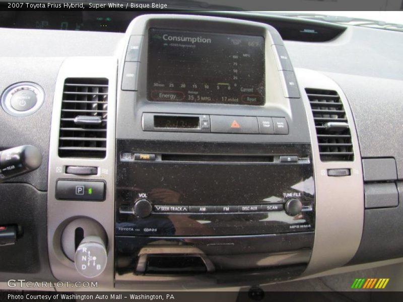Super White / Bisque Beige 2007 Toyota Prius Hybrid
