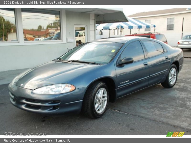 Steel Blue Pearlcoat / Sandstone 2001 Dodge Intrepid SE