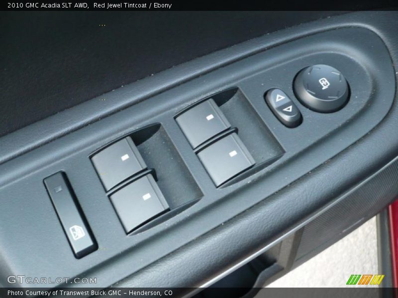 Red Jewel Tintcoat / Ebony 2010 GMC Acadia SLT AWD