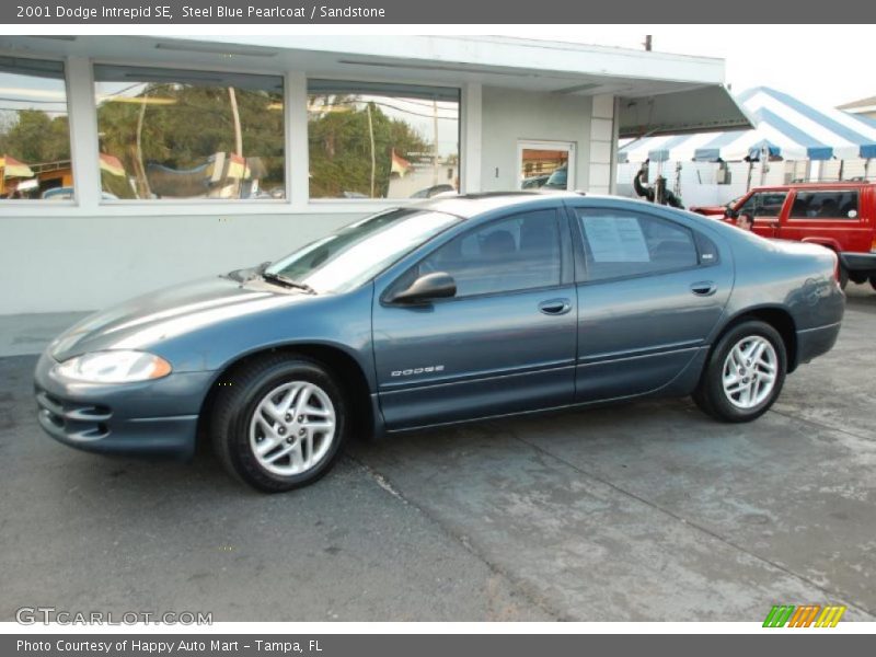 Steel Blue Pearlcoat / Sandstone 2001 Dodge Intrepid SE