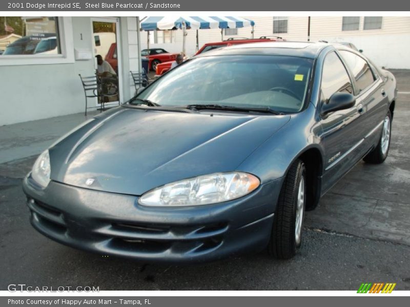 Steel Blue Pearlcoat / Sandstone 2001 Dodge Intrepid SE