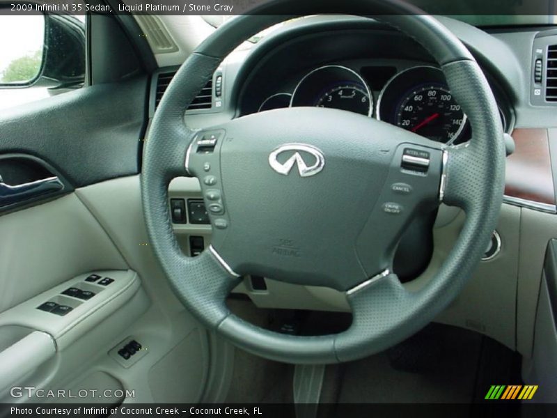 Liquid Platinum / Stone Gray 2009 Infiniti M 35 Sedan