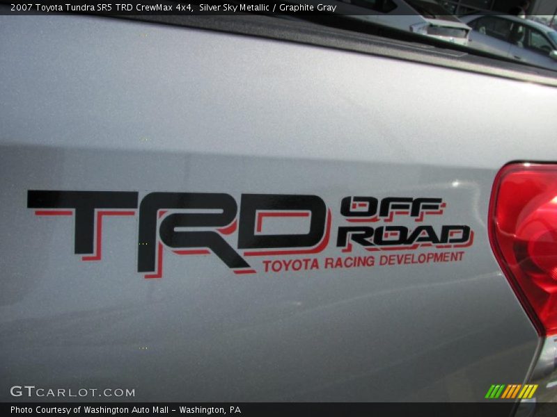 Silver Sky Metallic / Graphite Gray 2007 Toyota Tundra SR5 TRD CrewMax 4x4