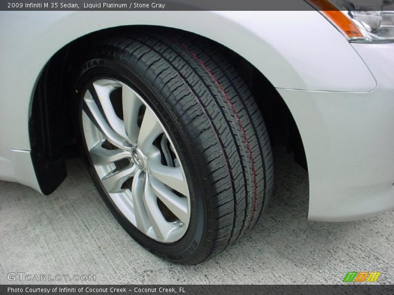 Liquid Platinum / Stone Gray 2009 Infiniti M 35 Sedan