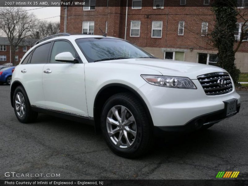 Ivory Pearl / Wheat 2007 Infiniti FX 35 AWD