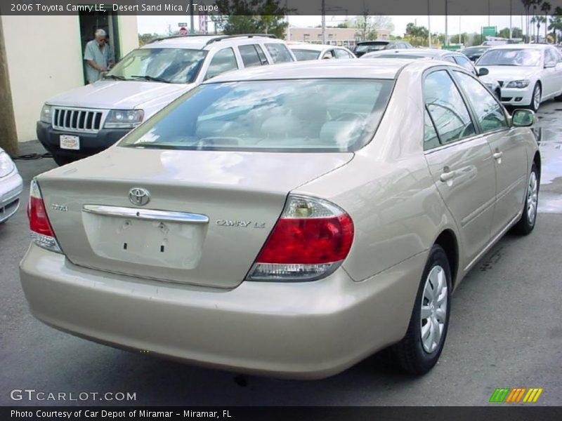Desert Sand Mica / Taupe 2006 Toyota Camry LE