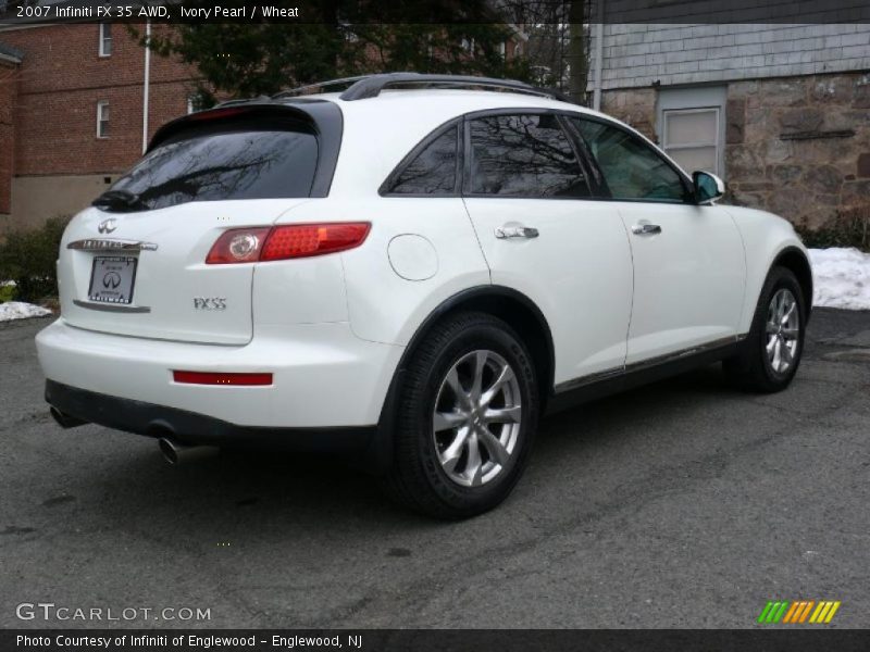 Ivory Pearl / Wheat 2007 Infiniti FX 35 AWD