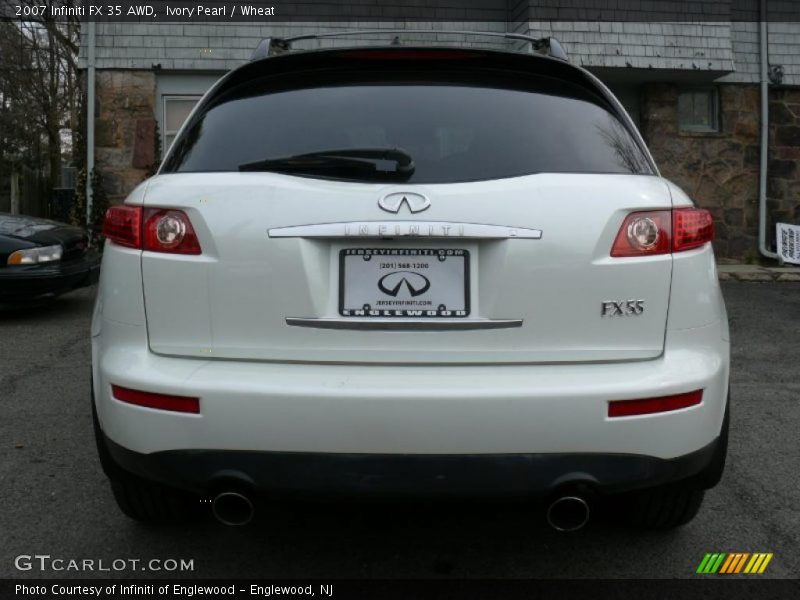 Ivory Pearl / Wheat 2007 Infiniti FX 35 AWD