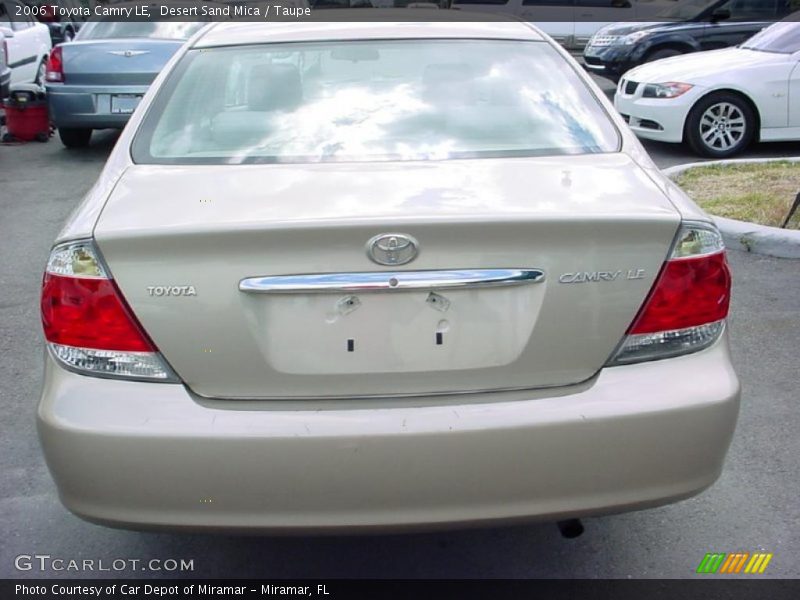 Desert Sand Mica / Taupe 2006 Toyota Camry LE