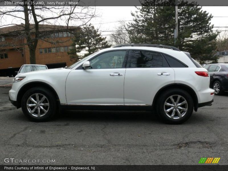 Ivory Pearl / Wheat 2007 Infiniti FX 35 AWD