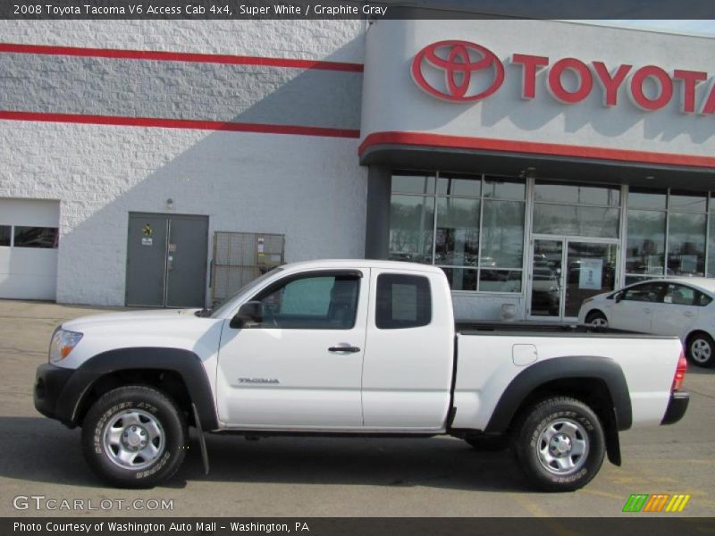 Super White / Graphite Gray 2008 Toyota Tacoma V6 Access Cab 4x4