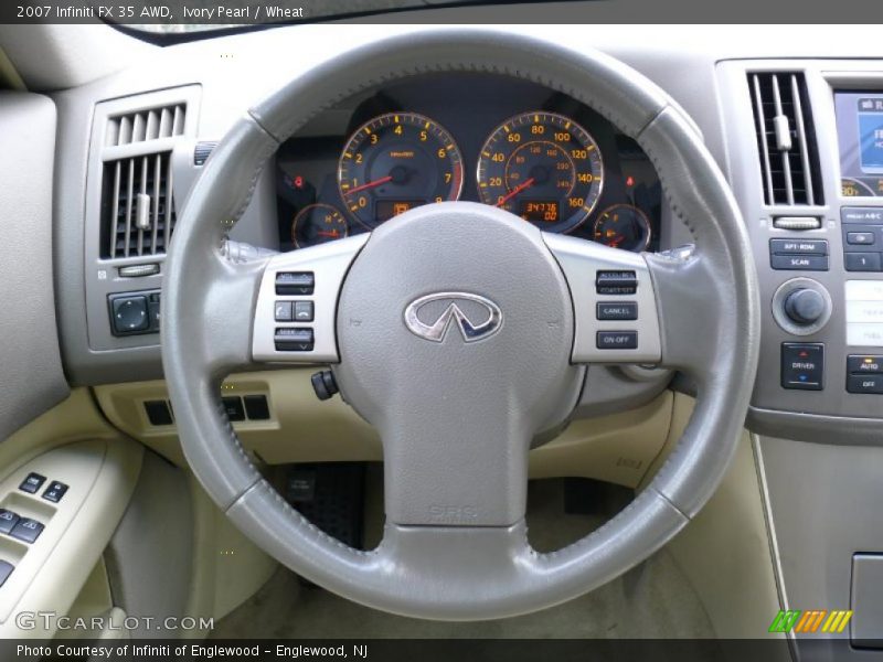 Ivory Pearl / Wheat 2007 Infiniti FX 35 AWD