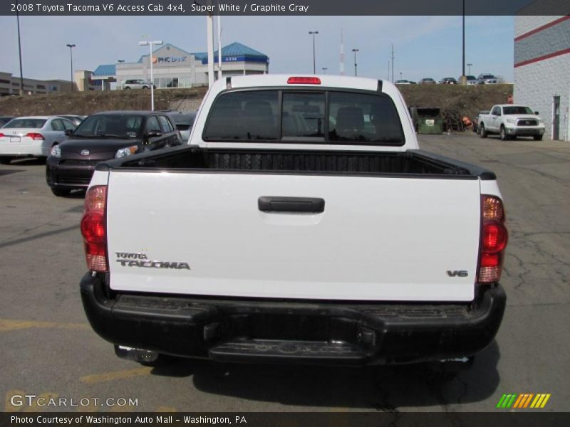 Super White / Graphite Gray 2008 Toyota Tacoma V6 Access Cab 4x4