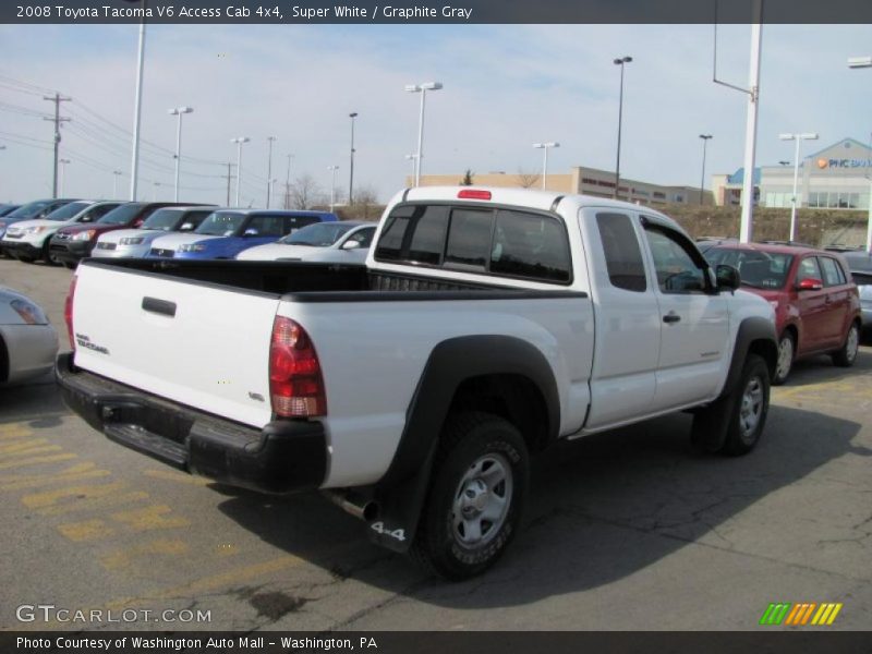 Super White / Graphite Gray 2008 Toyota Tacoma V6 Access Cab 4x4