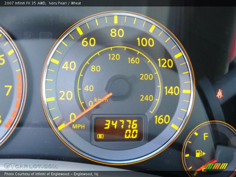 Ivory Pearl / Wheat 2007 Infiniti FX 35 AWD