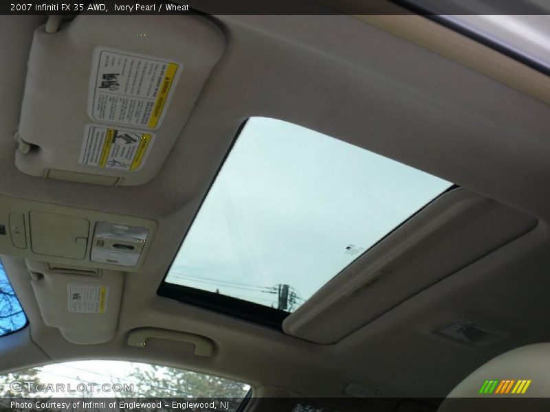 Ivory Pearl / Wheat 2007 Infiniti FX 35 AWD