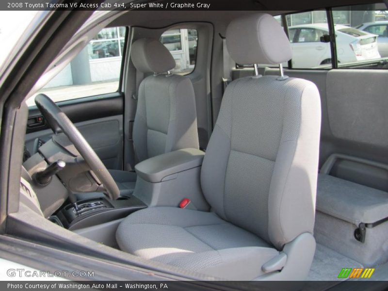 Super White / Graphite Gray 2008 Toyota Tacoma V6 Access Cab 4x4