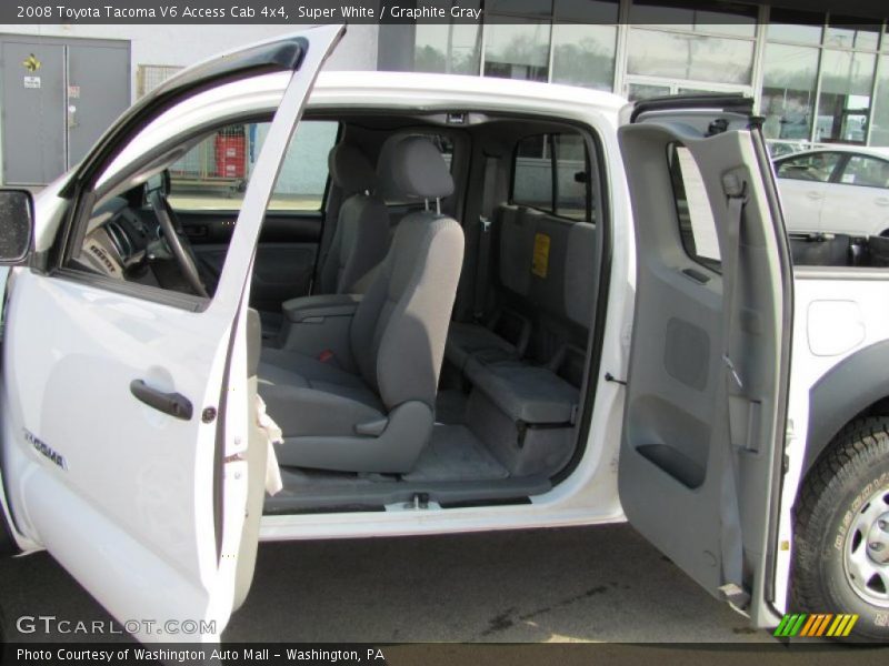 Super White / Graphite Gray 2008 Toyota Tacoma V6 Access Cab 4x4