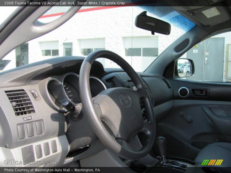 Super White / Graphite Gray 2008 Toyota Tacoma V6 Access Cab 4x4