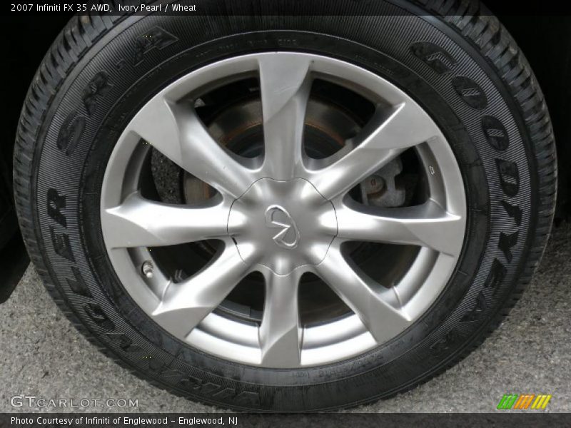 Ivory Pearl / Wheat 2007 Infiniti FX 35 AWD