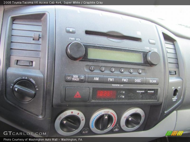 Super White / Graphite Gray 2008 Toyota Tacoma V6 Access Cab 4x4