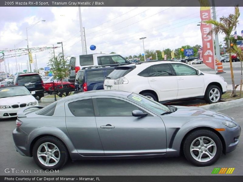 Titanium Gray Metallic / Black 2005 Mazda RX-8 Sport