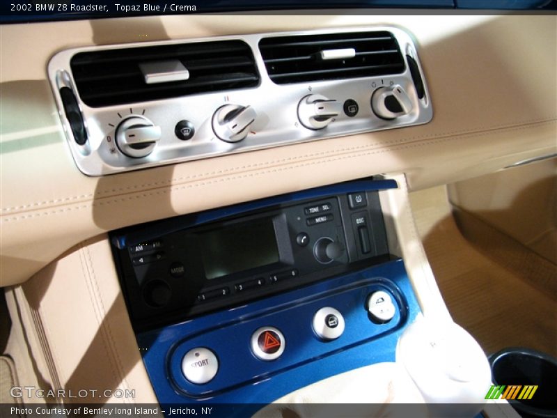 Topaz Blue / Crema 2002 BMW Z8 Roadster