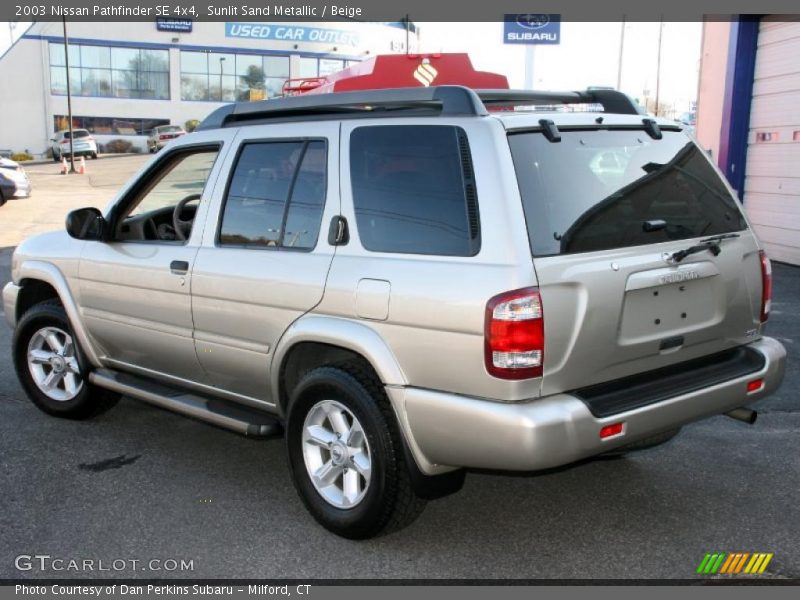 Sunlit Sand Metallic / Beige 2003 Nissan Pathfinder SE 4x4