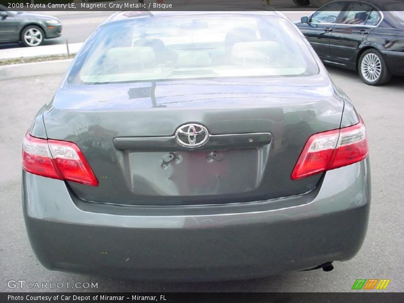 Magnetic Gray Metallic / Bisque 2008 Toyota Camry LE