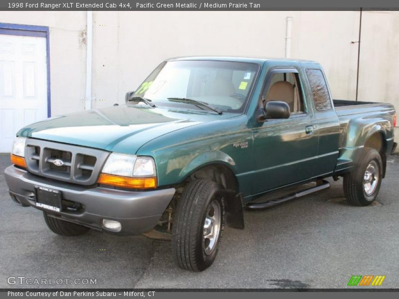 Pacific Green Metallic / Medium Prairie Tan 1998 Ford Ranger XLT Extended Cab 4x4