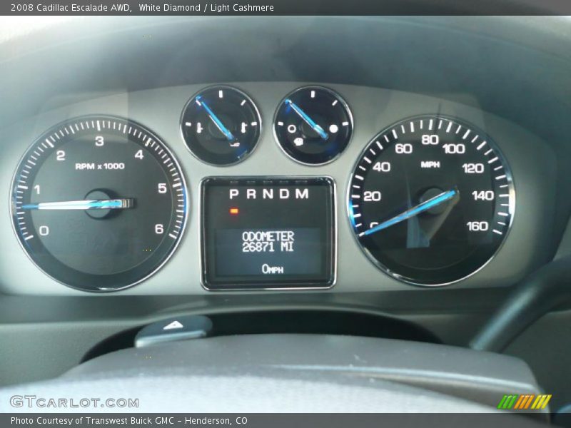 White Diamond / Light Cashmere 2008 Cadillac Escalade AWD