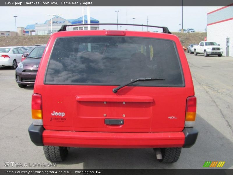Flame Red / Agate 1999 Jeep Cherokee Sport 4x4