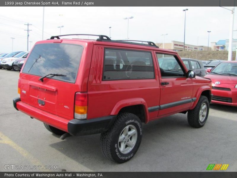 Flame Red / Agate 1999 Jeep Cherokee Sport 4x4