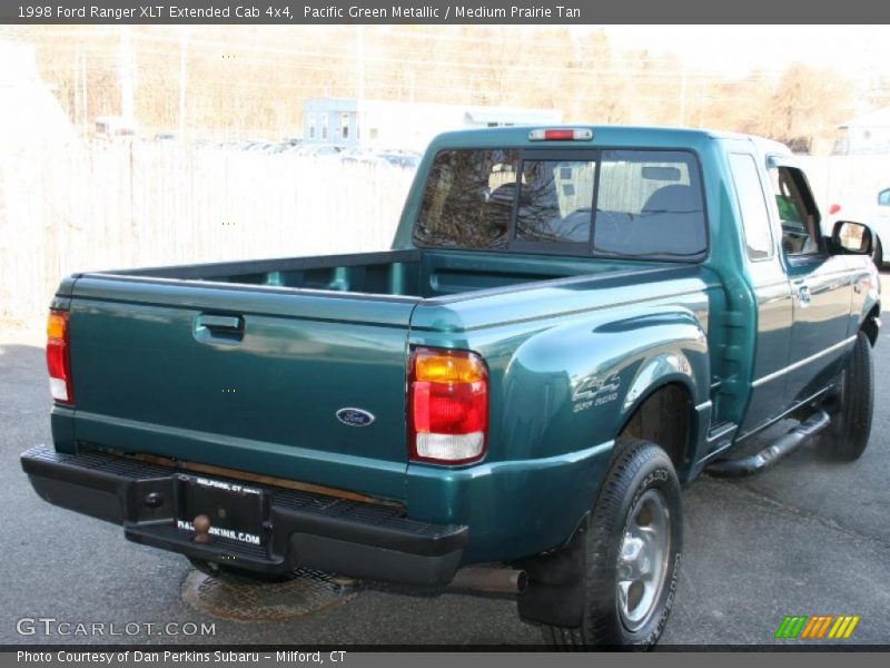 Pacific Green Metallic / Medium Prairie Tan 1998 Ford Ranger XLT Extended Cab 4x4