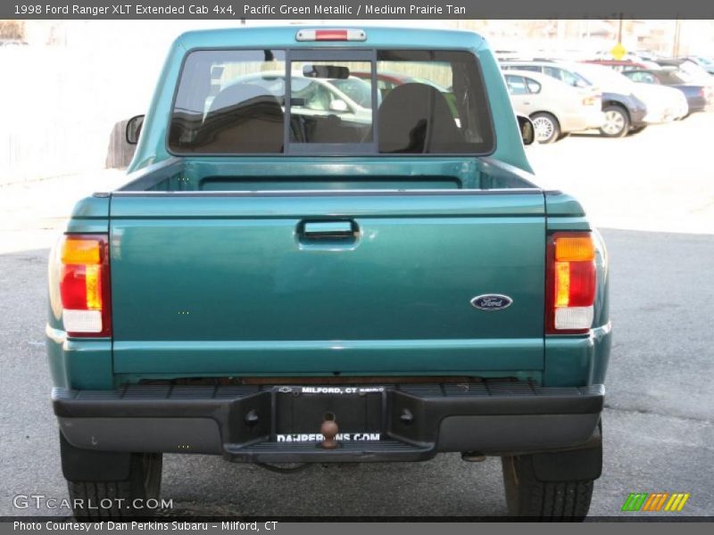 Pacific Green Metallic / Medium Prairie Tan 1998 Ford Ranger XLT Extended Cab 4x4