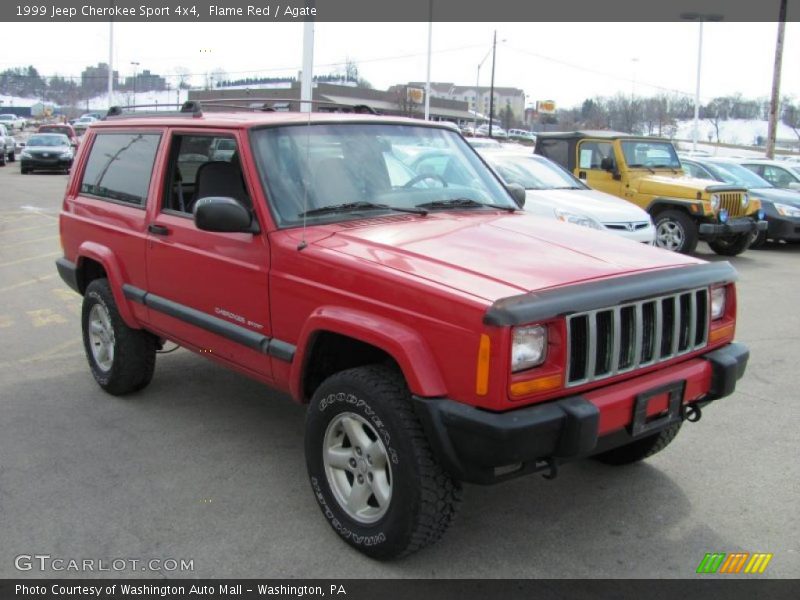 Flame Red / Agate 1999 Jeep Cherokee Sport 4x4