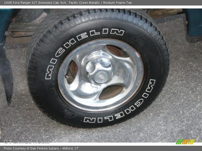 Pacific Green Metallic / Medium Prairie Tan 1998 Ford Ranger XLT Extended Cab 4x4