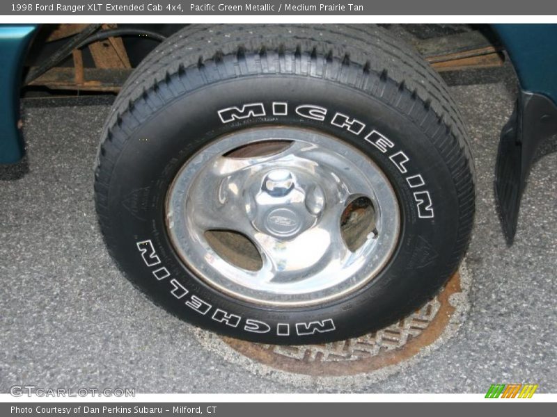 Pacific Green Metallic / Medium Prairie Tan 1998 Ford Ranger XLT Extended Cab 4x4